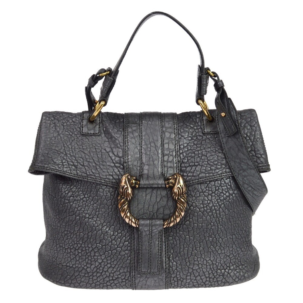 Bvlgari Leoni Top Handle Leather Medium